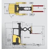 used hyster narrow aisle forklift
